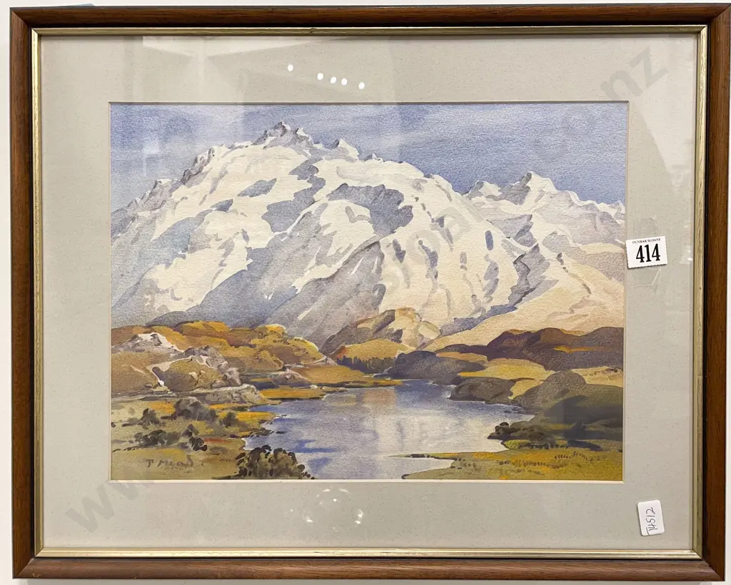 P. Mead - "Ohau Range" - Watercolour Image 1++