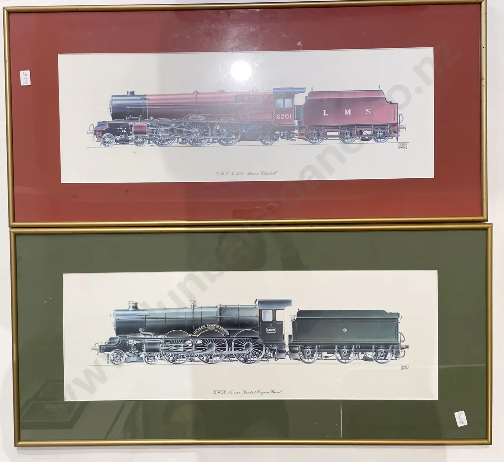 Four Assorted Train Theme Prints Image 1++