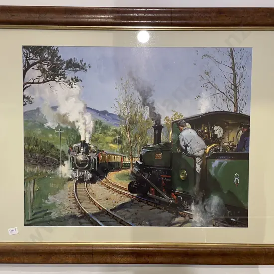 Four Assorted Train Theme Prints