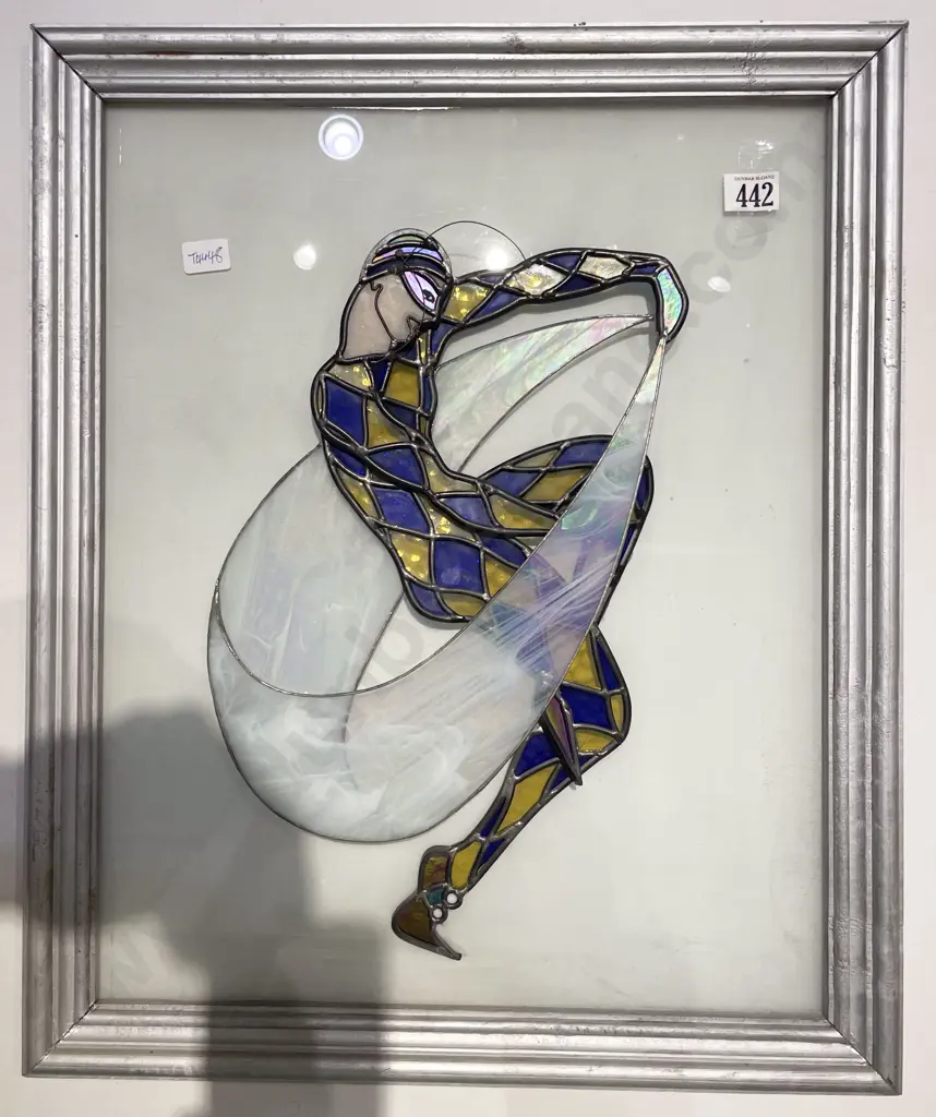 Unknown Artist - Three Dimension Stained Glass Figural Study (Faults) Image 1++