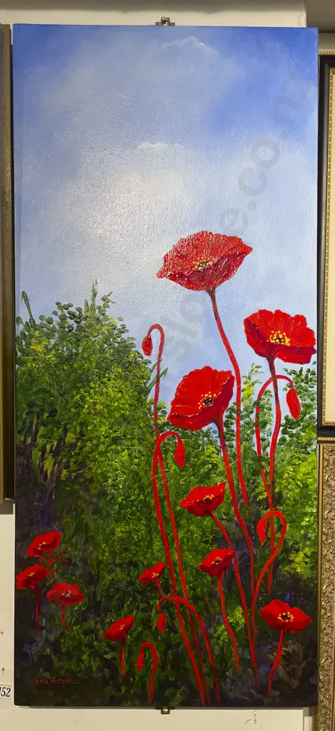 Ilma Mitchell - Floral Study - Acrylic on Canvas Image 1++