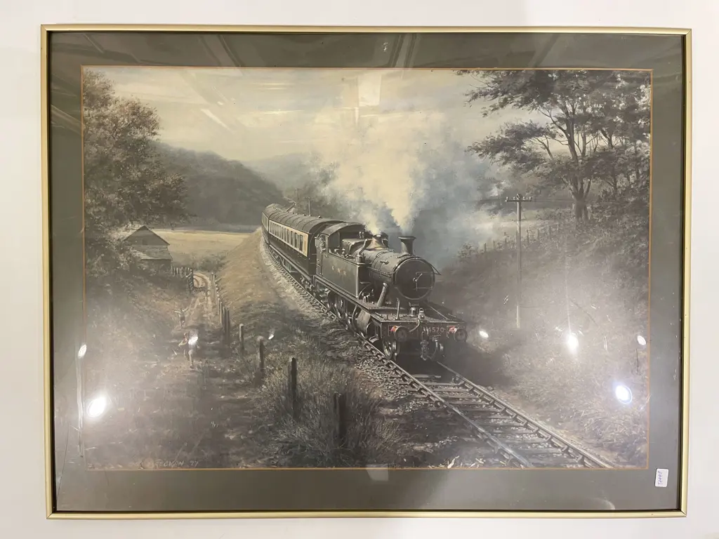 Five Assorted Train Themed Prints Image 1++