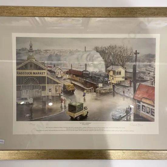 Five Assorted Train Themed Prints