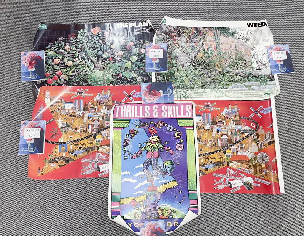 Four Assorted Vintage Educational Posters Image 1++