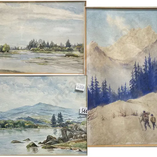 Three Assorted Watercolours