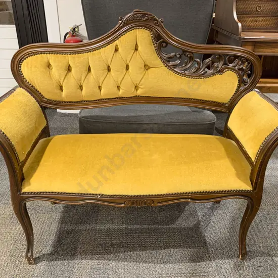 Small Reproduction French Style Parlour Settee