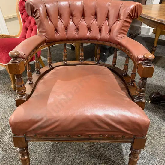 Spindle Back Club Chair