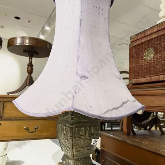 Bronze Vase Form Table Lamp