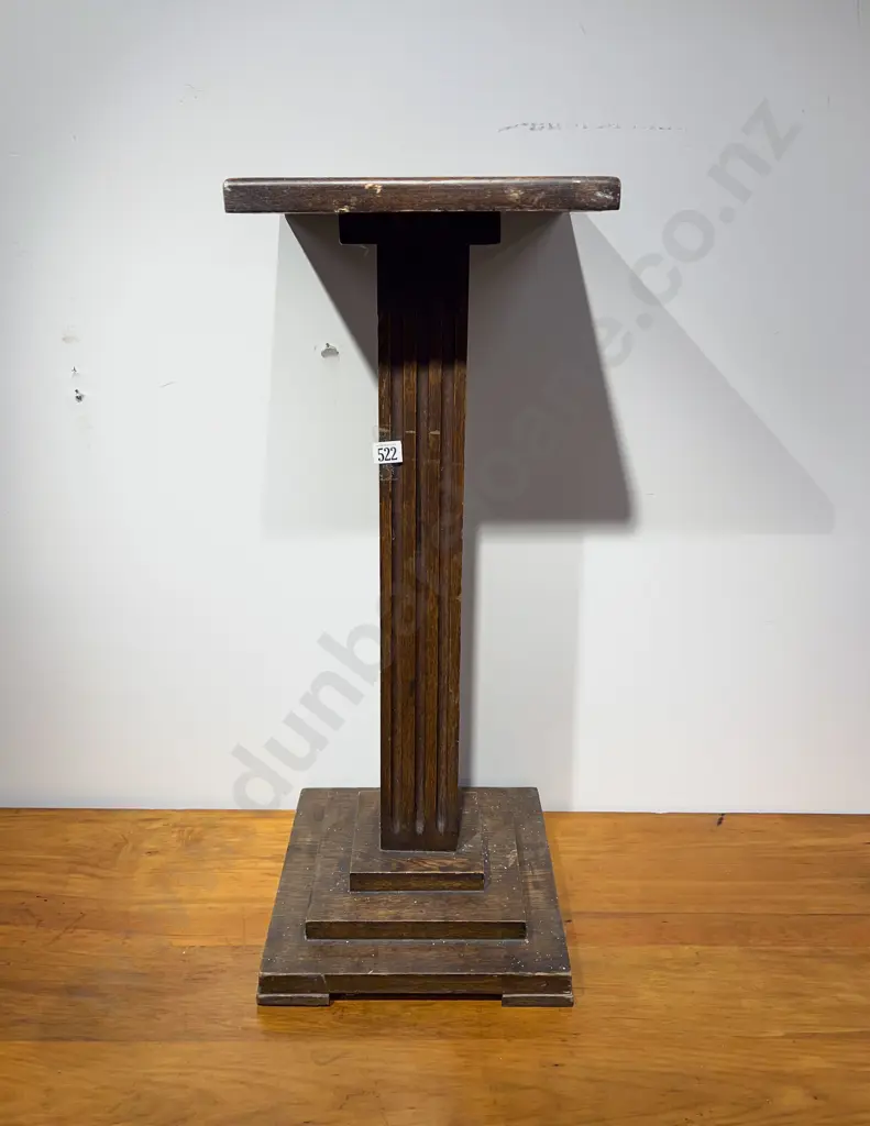 Oak Plant Stand Image 1++