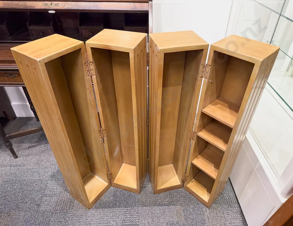 Folding Wooden Sectional Shelving Unit Image 1++