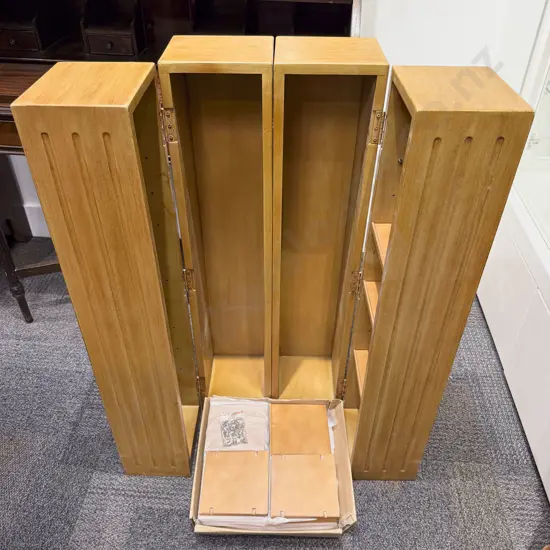 Folding Wooden Sectional Shelving Unit