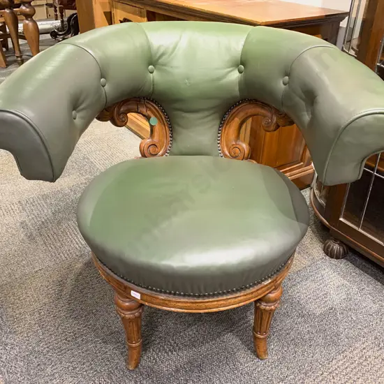 Repro Swivel Library Chair