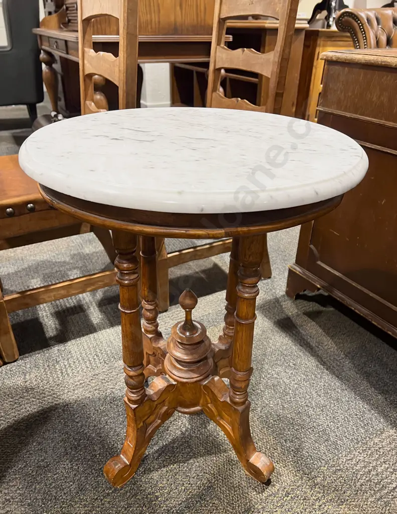 Marble Top Side Table Image 1++