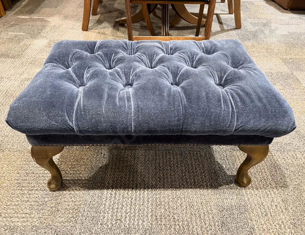 Low Buttoned Footstool Image 1++