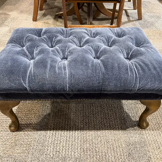Low Buttoned Footstool