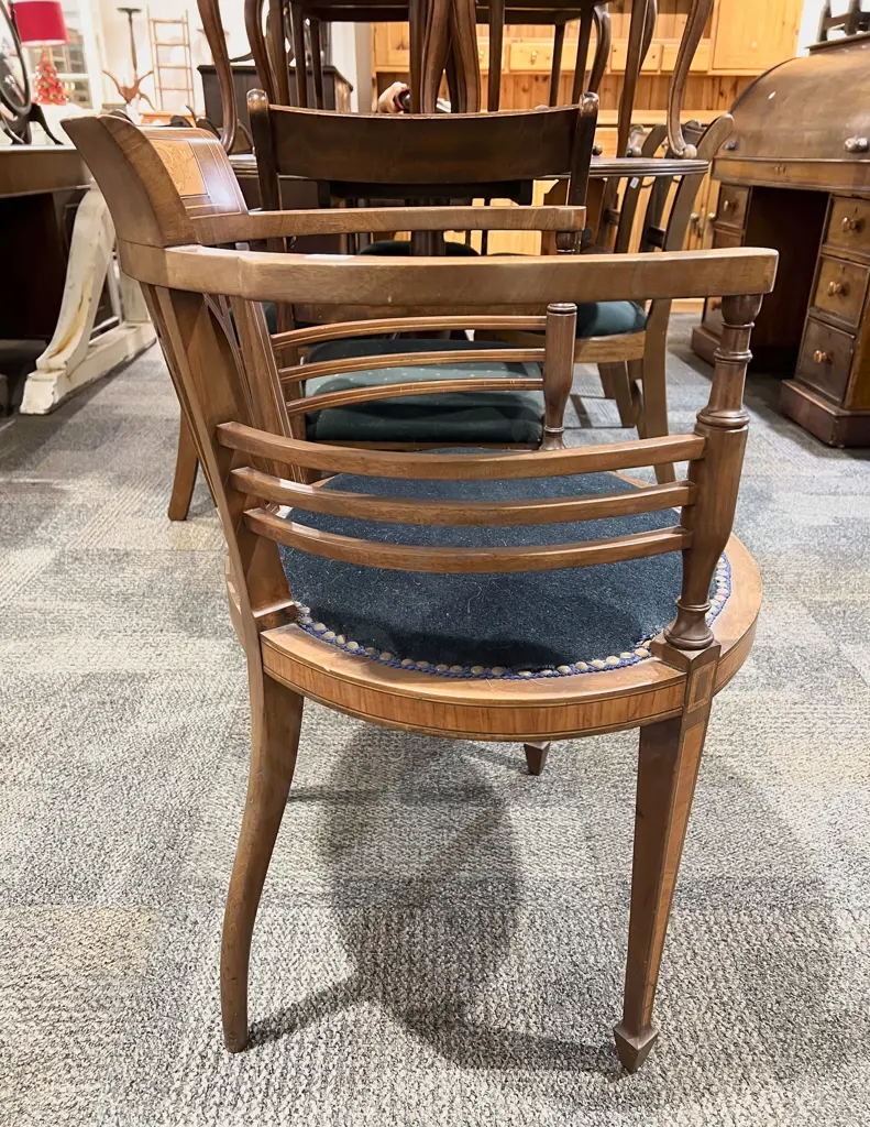 Mahogany Sheraton Revival Tub Chair Image 1++