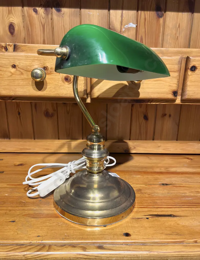 Brass Bankers Lamp Image 1++