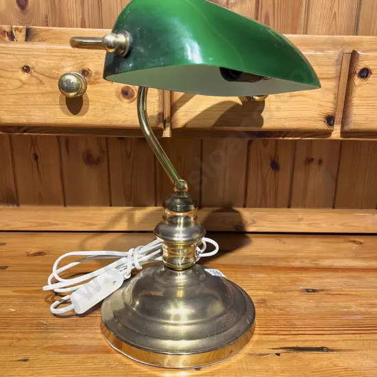 Brass Bankers Lamp