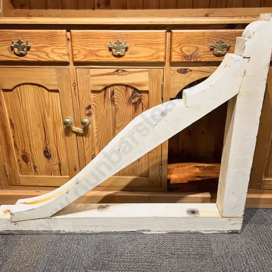 Vintage Architectural White Painted Corbel