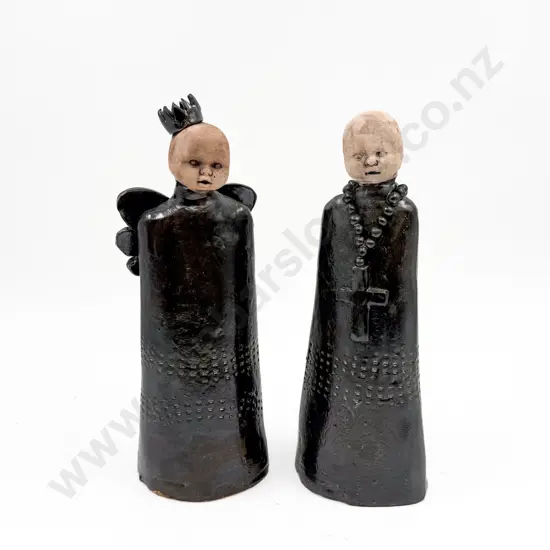 Two Glazed Ceramic Figures