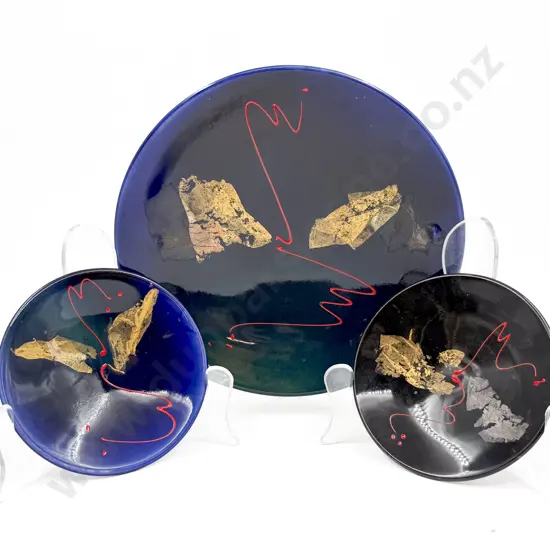 Peter Collis Fruit Bowl & Two Smaller Examples