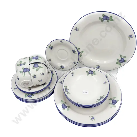 Doulton "Blueberry" Pattern Breakfast Set