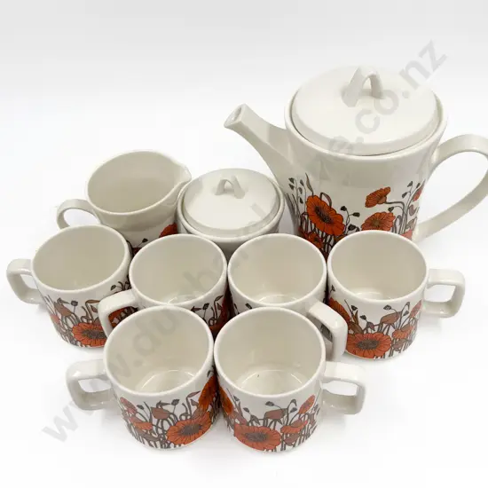 Crown Lynn "Sorrento" Coffee Set