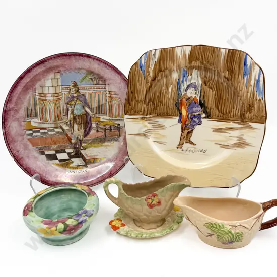 Grimwades Shakespeare Series Plate (A/F) & Three Others