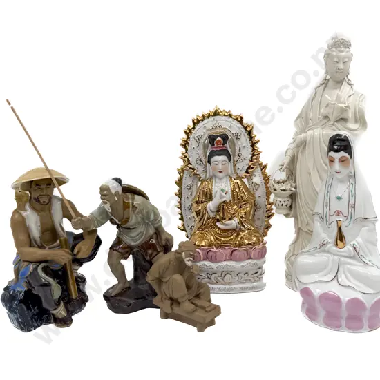 Six Various Asian Figurines