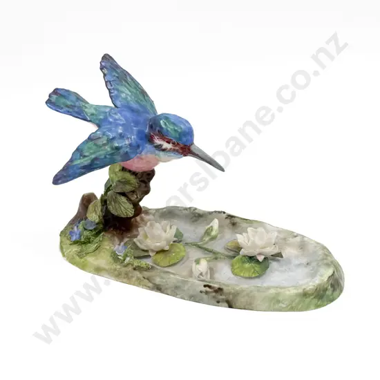 Crown Staffordshire Kingfisher Figurine Designed & Modelled by J. T. Jones