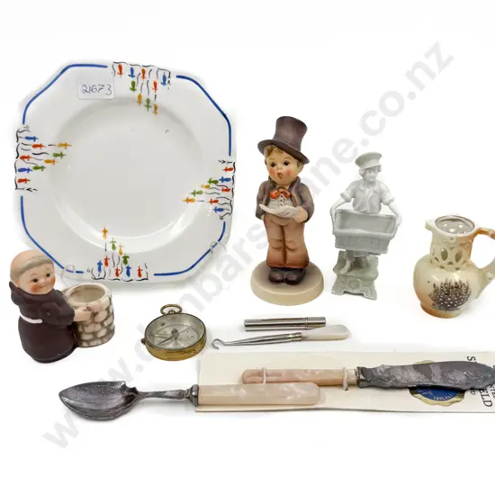 Goebel Figure & Assorted on Plate