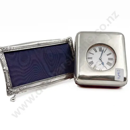 Pocket Watch in S/S Case & S/S Photo Frame