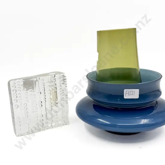 Three Mid C20th Glass Vases