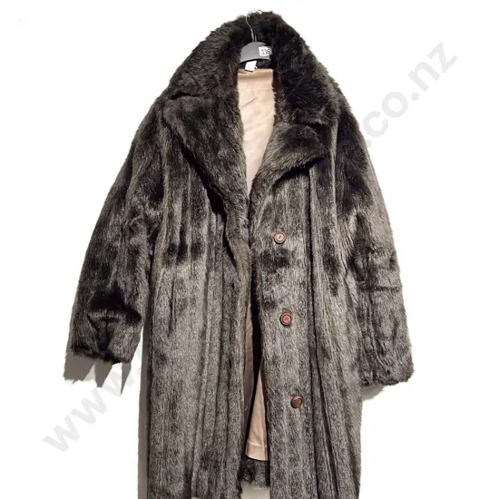 Faux Fur Three Quarter Length Coat