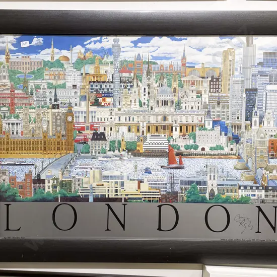 Christopher Rogers Framed London Poster