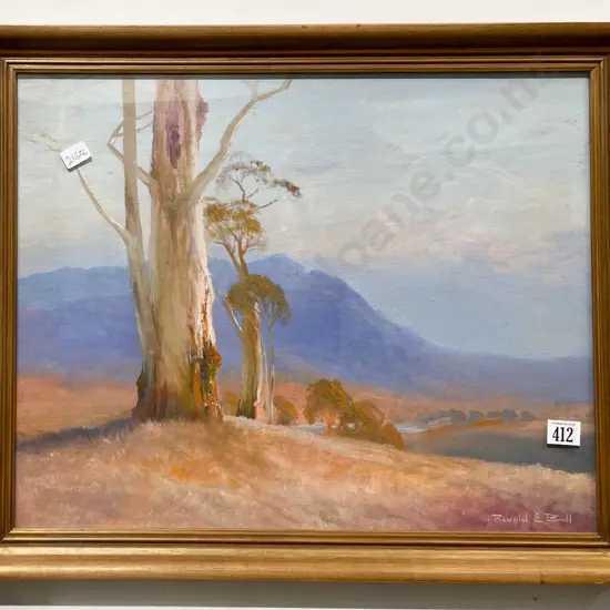 Ronald Bull Australian Landscape - Oil on Board