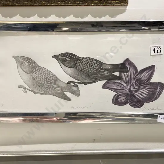 Clare Whitney - "Pardalotes" - Etching 1/1