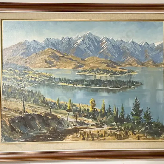 John Speedy - South Island Mountain Landscape - Oil on Board