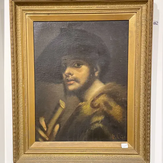 Copy of Rembrandt Portrait - Oil on Canvasboard
