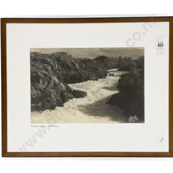 "Aratiatia Rapids Waikato River" - Silver Gelatin Print