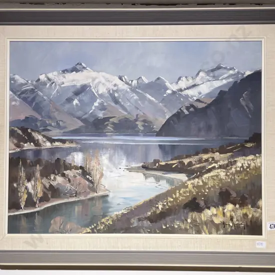 Brian Halliday - "Lake Wanaka" - Oil on Board