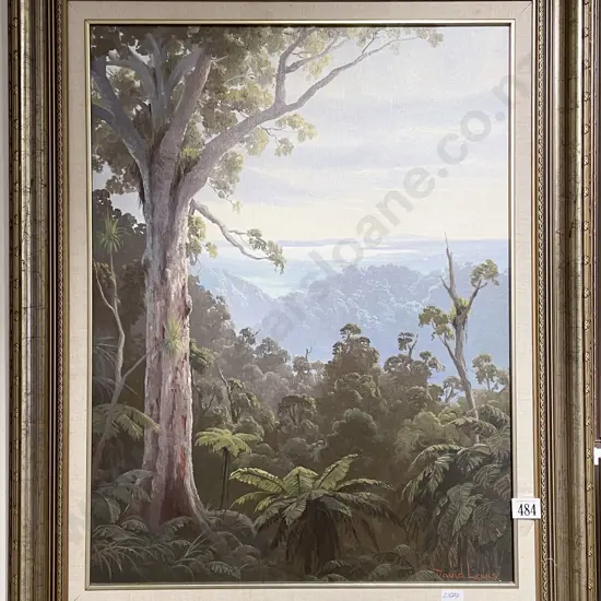 David Lewis - "Towards Waitemata Harbour" - Oil on Board