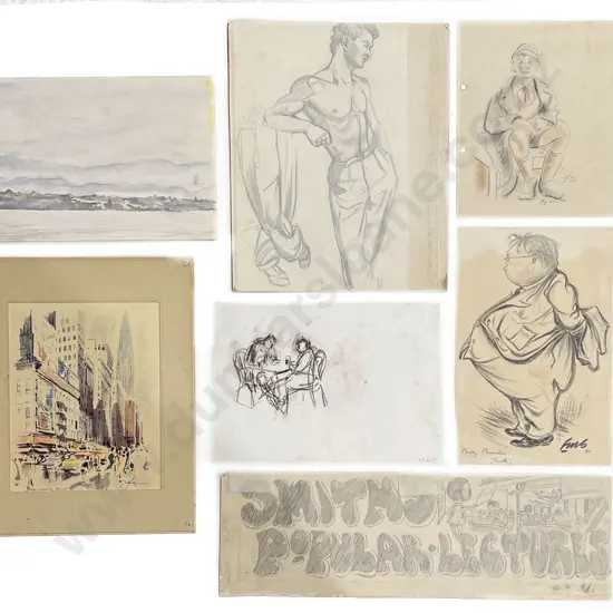 Collection of Seven Assorted Sketches
