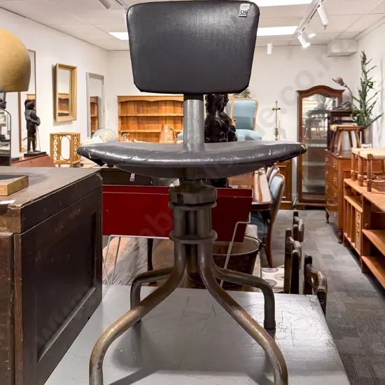 Vintage Metal Office Swivel Chair
