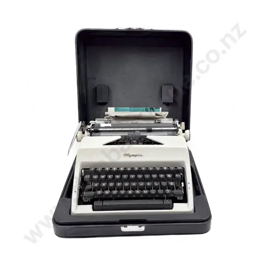 Cased Olympia Typewriter