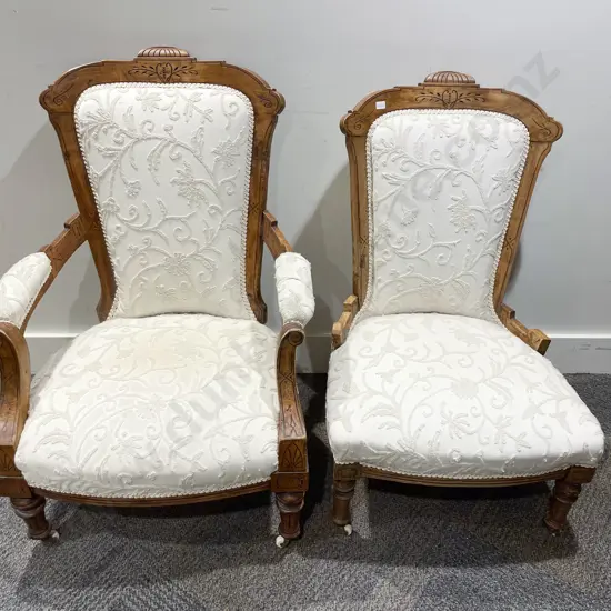Vict Grandmother and Grandfather Chairs