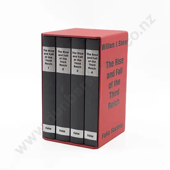 William L Shirer Four Volume Boxed Set of The Rise and Fall of the Third Reich