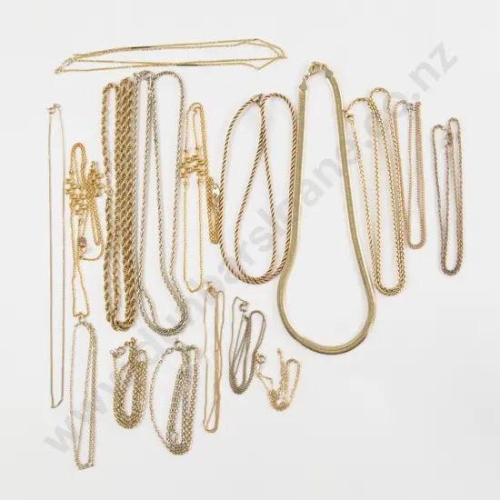 Quantity of Gold Plated Neck Chains