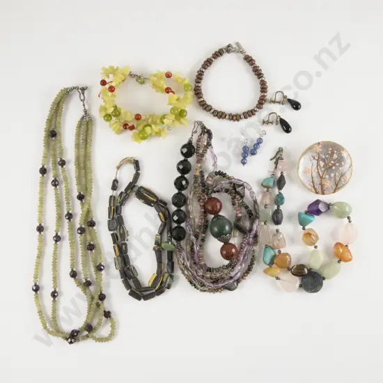 Four Vintage Beaded Necklaces