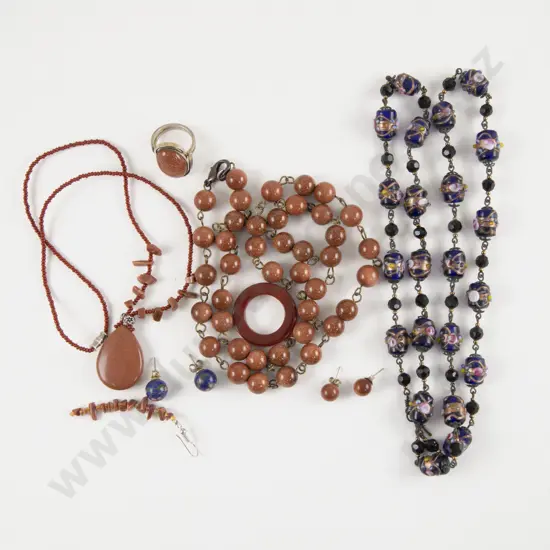 Collection of S/S Goldstone Jewellery